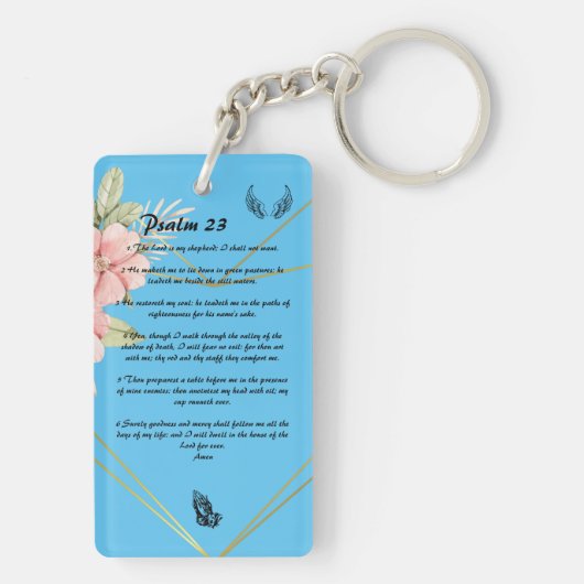 詩編23   キーホルダー (裏面)