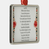 詩編23,バラ花，金属オーナメント メタルオーナメント (右)