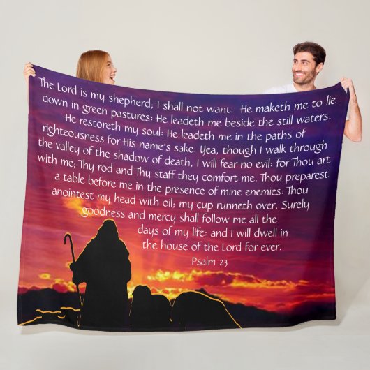 詩編23 フリースブランケット (インサイチュ)