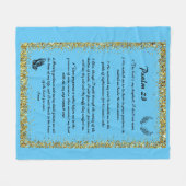 詩編23 フリースブランケット (正面(横))