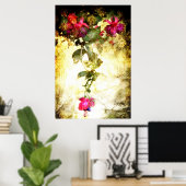 詩編23 (フローラアートのポスター) ポスター (ホームオフィス)