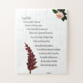 詩編23、フローラグリーン、特大ピース – 簡単 ジグソーパズル