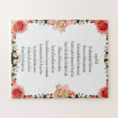 詩編23、フローラ56縁どピース簡単パズル ジグソーパズル (横)