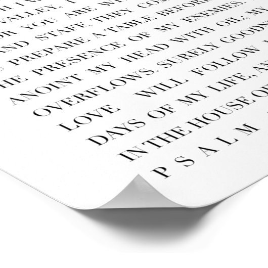 詩編23 ポスター (角)