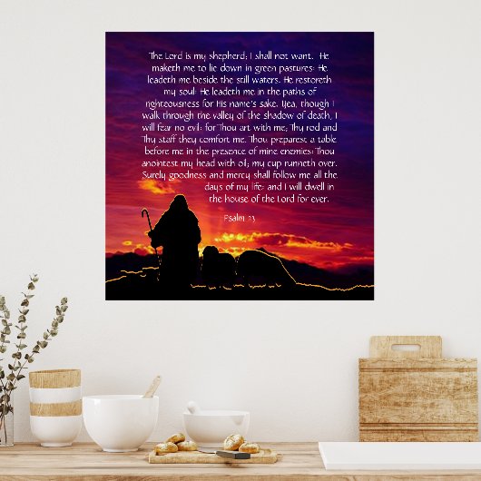 詩編23 ポスター (キッチン)