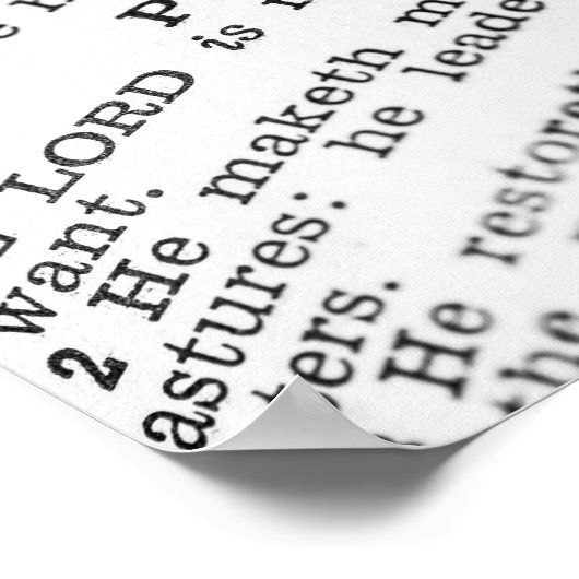 詩編23 ポスター (角)