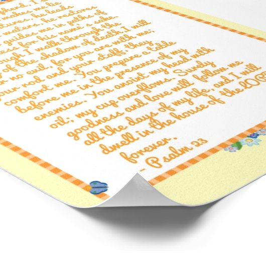 詩編23 ポスター (角)