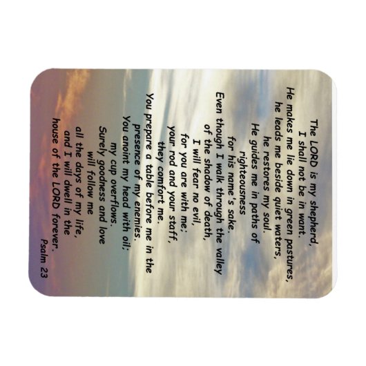 詩編23 マグネット (横)