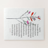 詩編23，植物学チャレンジパズル簡単 ジグソーパズル (横)