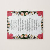 詩編23、花枠110個 – 挑戦 ジグソーパズル (横)