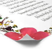 詩編23、花枠、バリューポスター紙（マット） ポスター (角)