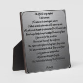 詩編23 – 鉄鋼 フォトプラーク (正面)