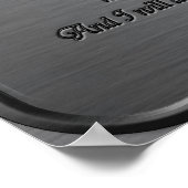 詩編23 – 鉄鋼 ポスター (角)