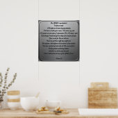 詩編23 – 鉄鋼 ポスター (キッチン)