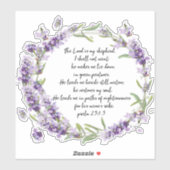 詩編23: 1-3シール シール (シート)