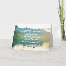 詩編23 1-3彼は私を静かな水の側に導く