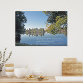 詩編23:1-3聖なる書物、 経典プリント ポスター (キッチン)