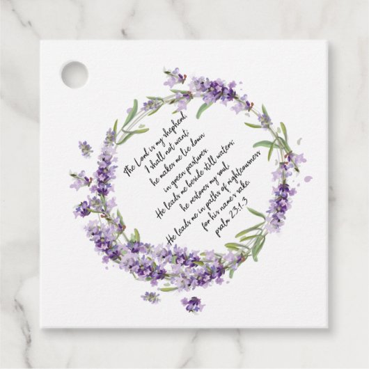 詩編23: 1-3 フェイバータグ (正面)