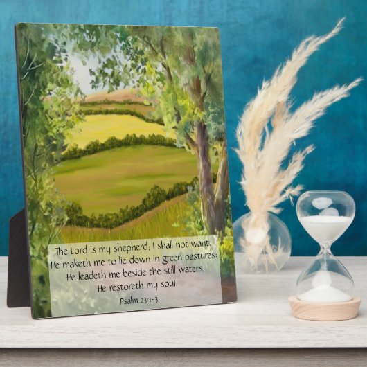 詩編23:1-3 フォトプラーク (側面)