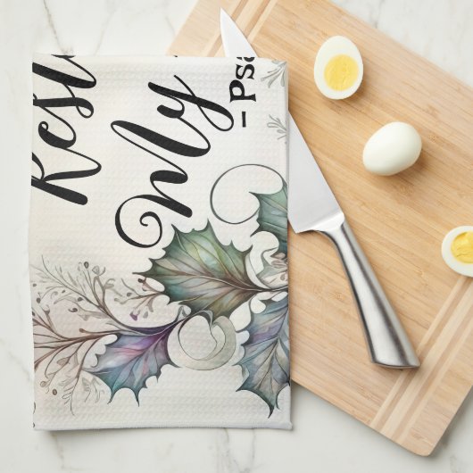 詩編23:3 キッチンタオル (四つ折り)