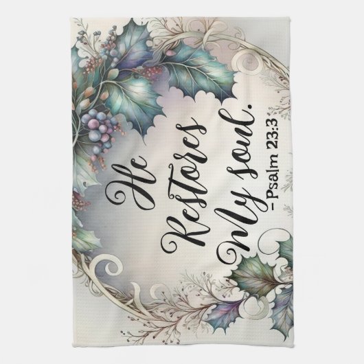 詩編23:3 キッチンタオル (縦)