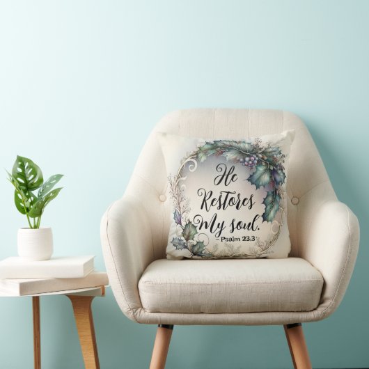 詩編23:3 クッション (椅子)