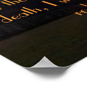 詩編23:4サンセットポスター ポスター (角)