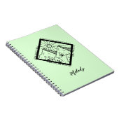 詩編23 4恐れ悪いキリスト教の聖書の聖句 ノートブック (右側)