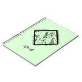 詩編23 4恐れ悪いキリスト教の聖書の聖句 ノートブック (左側)