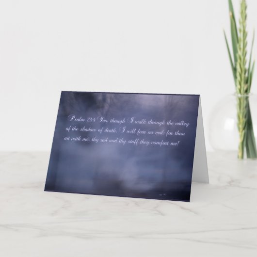 詩編23:4 カード (正面)