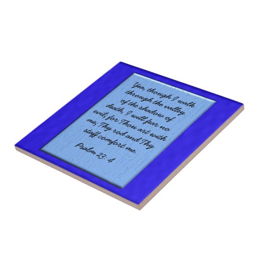 詩編23: 4 タイル (側面)