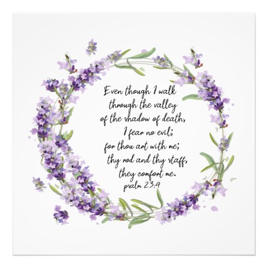 詩編23: 4 フォトプリント            (正面)