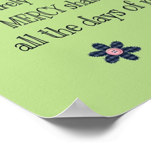 詩編23:6 ポスター (角)