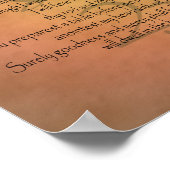 詩編23 KJVキリスト教聖書聖句 ポスター (角)