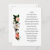 詩編23, Song of Davidポストカード シーズンポストカード (正面/裏面)