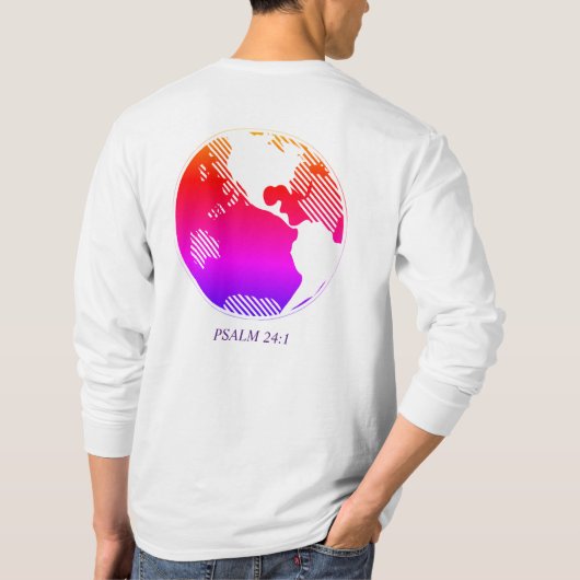 詩編24:1グラフィックティー Tシャツ (裏面)