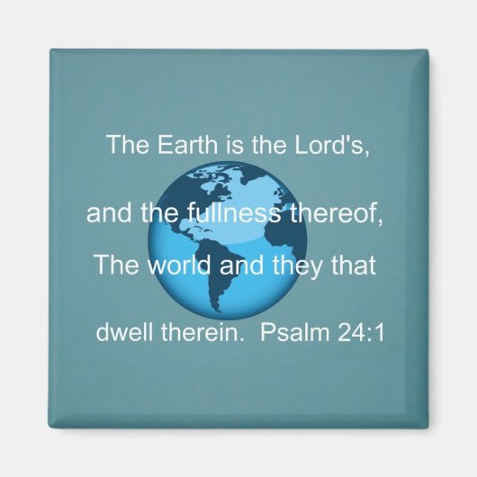 詩編24:1 マグネット (正面)