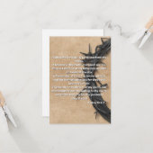 詩編24:4-7 KJV祈りの言葉フラットグリーティングカード カード (正面/裏面インサイチュ)