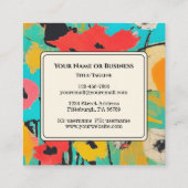 詩編25 14神の愛する人バイブル聖句クリスチャン スクエア名刺 (裏面)