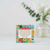 詩編25 14神の愛する人バイブル聖句クリスチャン スクエア名刺 (スタンド正面)