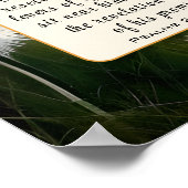 詩編25 14神の愛する人バイブル聖句クリスチャン ポスター (角)