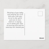 詩編25 14神の愛する人バイブル聖句クリスチャン ポストカード (裏面)