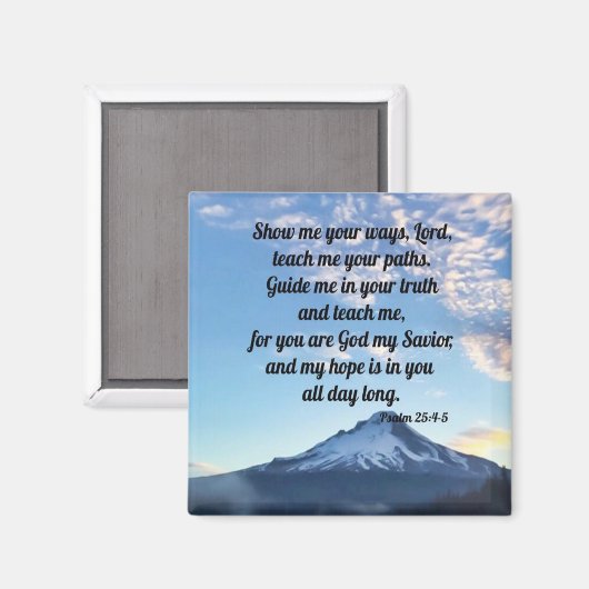 詩編25:4-5 マグネット (正面/裏面)