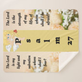 詩編27シェルパ毛布 シェルパブランケット (正面(横))