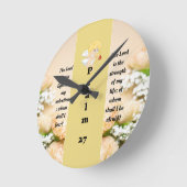 詩編27時1分丸時計 ラウンド壁時計 (傾斜)