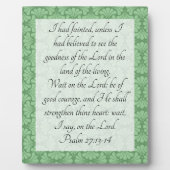 詩編27時13～14分 フォトプラーク (正面)