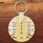 詩編27:1キーチェーン キーホルダー (正面)