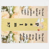 詩編27:1フリースブランケット フリースブランケット (正面(横))