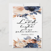 詩編27:1勇気付けられるカード サンキューカード (正面)