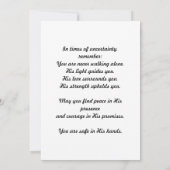 詩編27:1勇気付けられるカード サンキューカード (裏面)